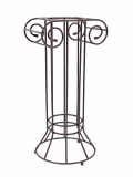 Kovový sloup řecký rezavý-lakovaný, výška 80 cm