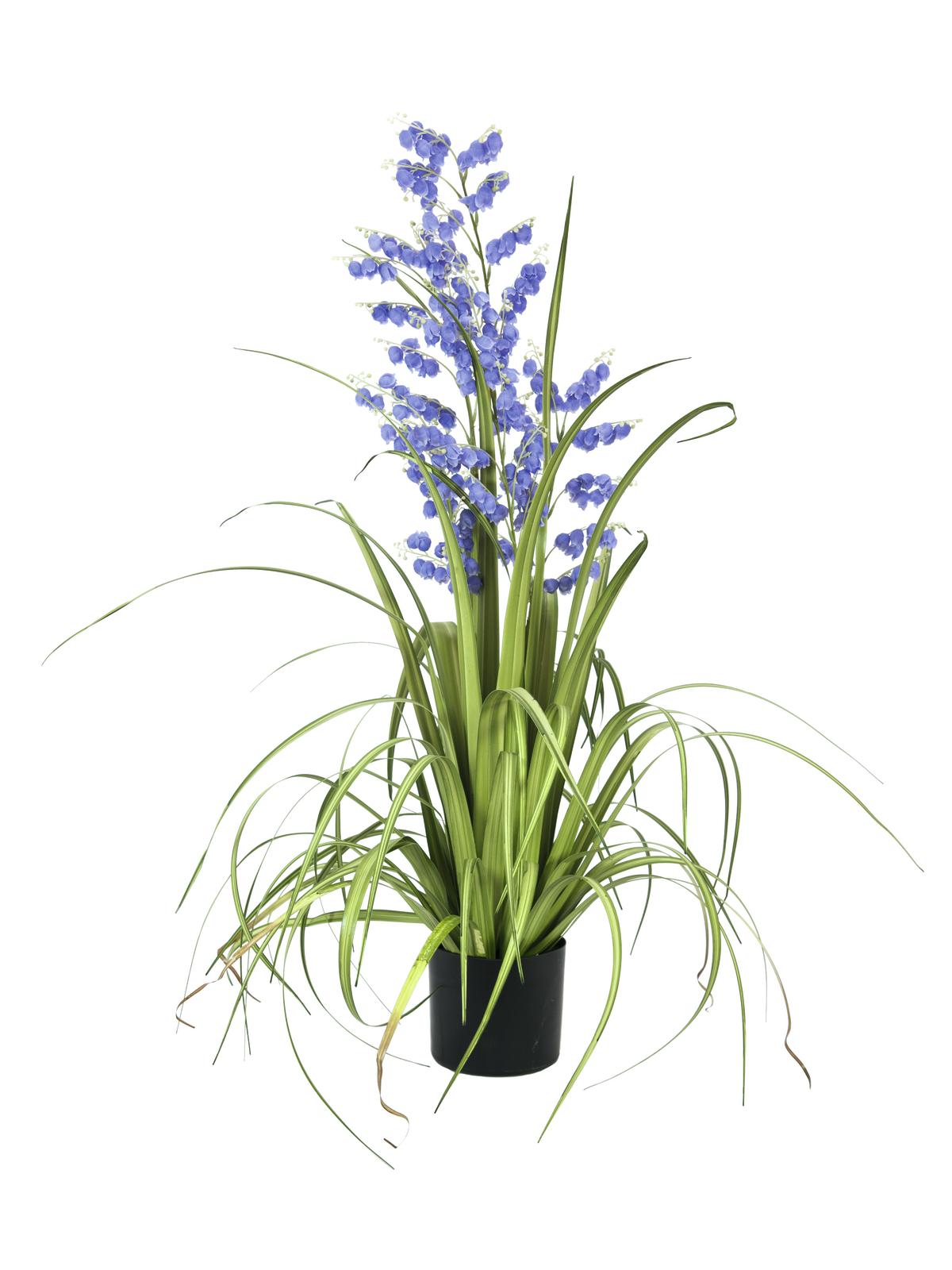 Zvonek s trávou, lila, 105cm