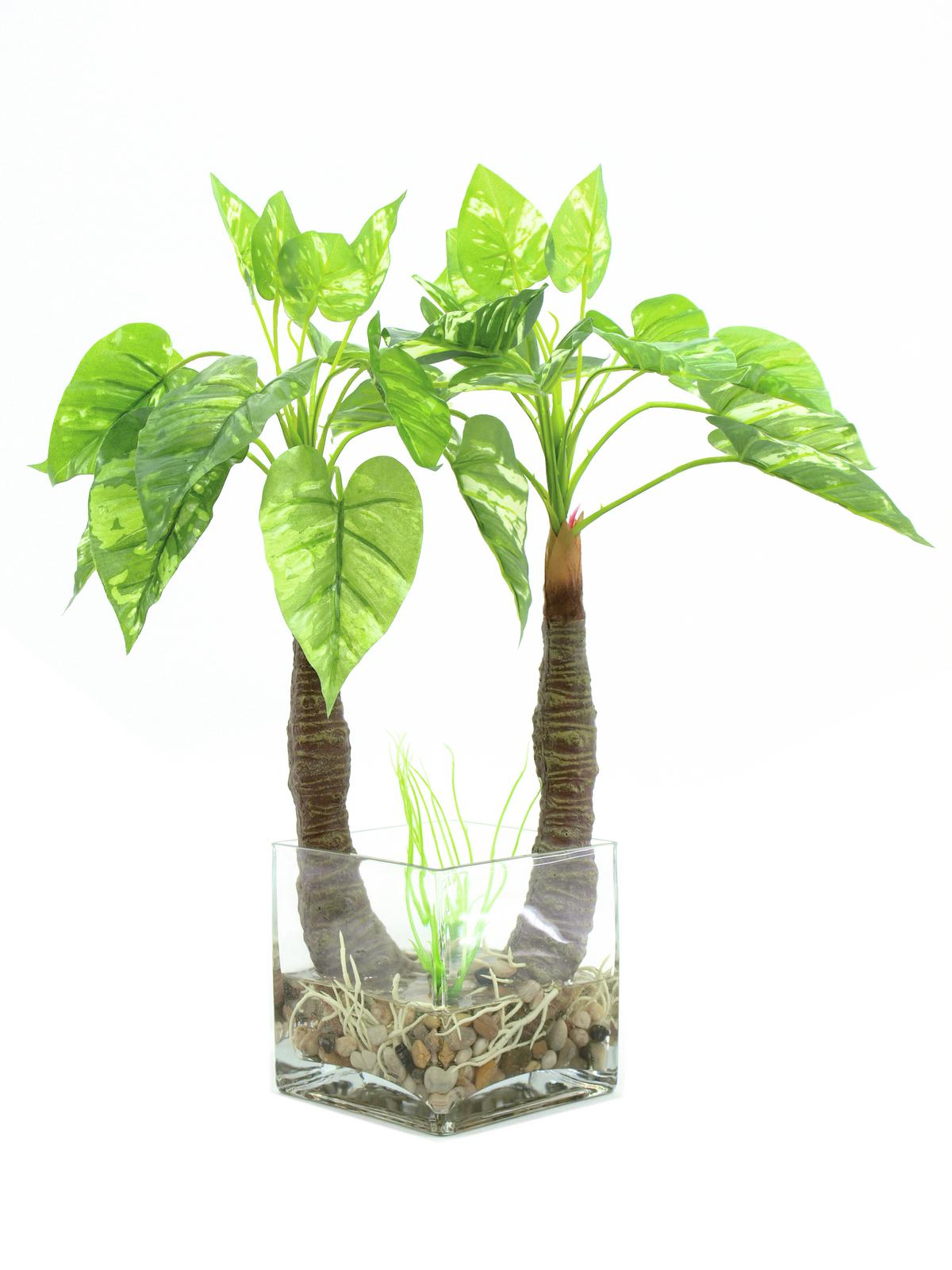 Pothos ve váze, 26 listů, 50cm