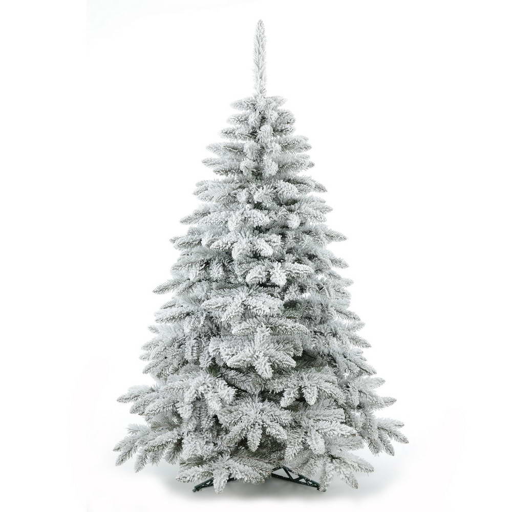 Umělý vánoční stromek smrk, zasněžené 2D jehličí, 120cm
